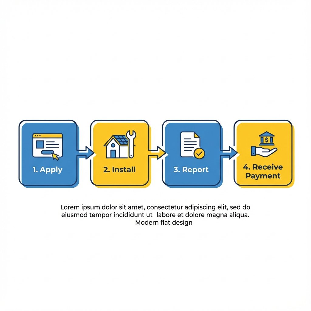 Ansökningsprocess för solcellsbidrag
