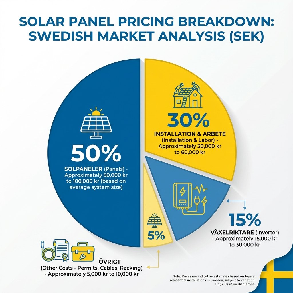 Prisuppdelning för solceller