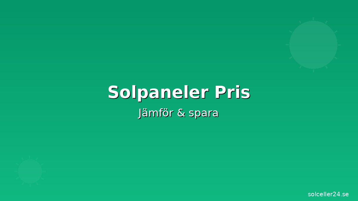 Solpaneler pris 2026: Per kW & per m² — komplett prisguide