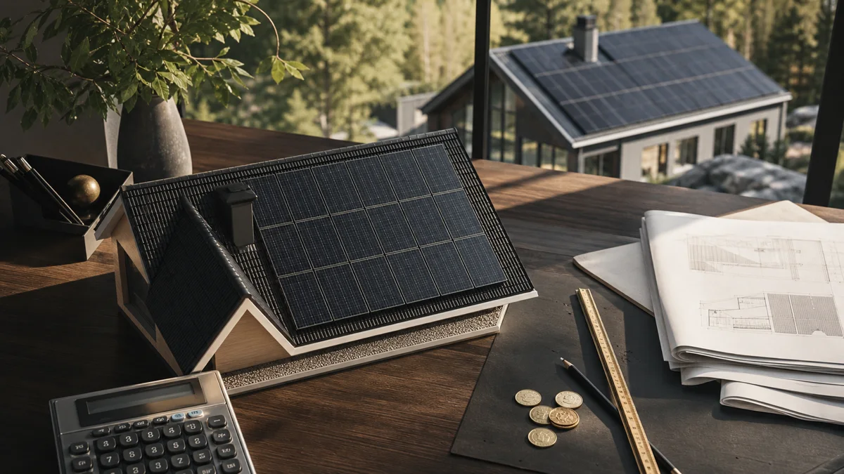 Solpaneler pris 2026: Per kW & per m² — komplett prisguide