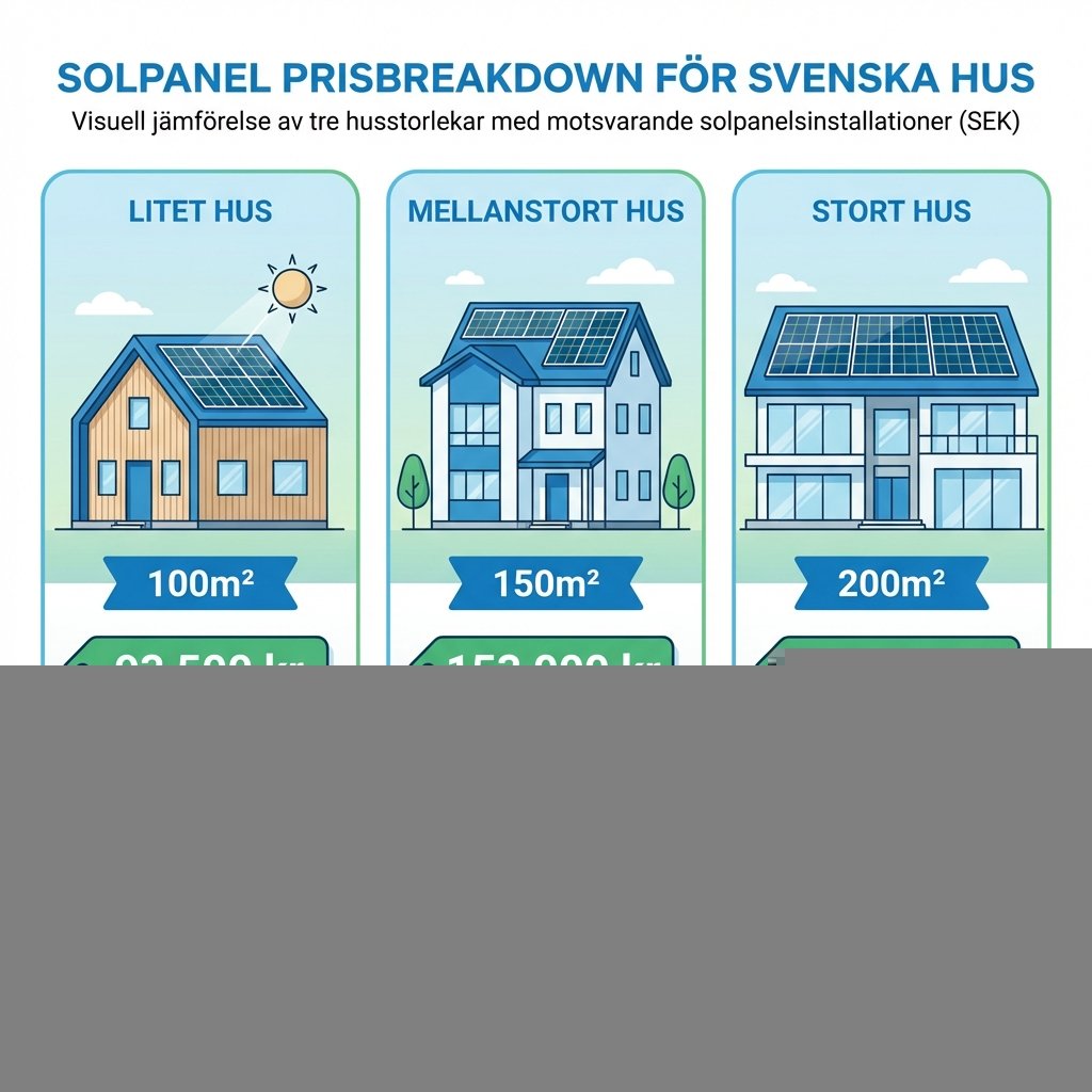Prisexempel för olika villastorlekar